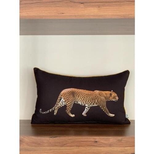 1 pc Cotton Leopard 3 colors Soft Cushion Cover Pillowcase Double Sided Solid Color Decor Sofa Pillows Room Decorative Wholesale