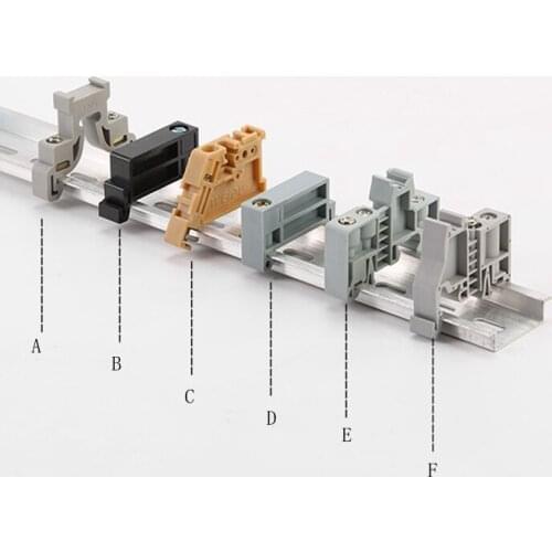1pcs C45 rail terminal fixer ew-35 terminal E/UK fixer SAK terminal fixer TBR fixer guide terminal wiring row plug fixer