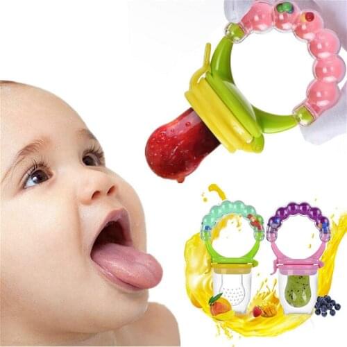 1Pcs Fresh Food Nibbler Baby Pacifiers Feeder Kids Fruit Feeder Nipples Feeding Safe Baby Supplies Nipple Teat Pacifier Bottles