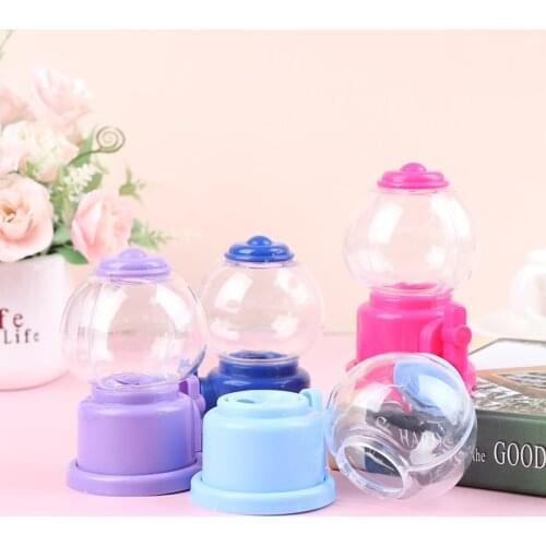 1 PC Creative Sweets Mini Candy Machine Bubble Toy Dispenser Coin Bank Kids Toy Home Decoration Christmas Birthday Gift