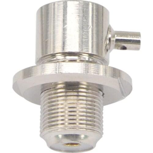 10 Pieces UHF female SO239 bulkhead for radio solder RG316 RG174 LMR100 right angle Connector RF Coaxial Adapter