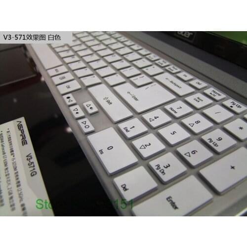 17.3'' Silicone laptop keyboard cover for Acer Aspire V7-582P V7-582PG Nitro VN7-591G VN7-571G V5-573 V5-573P V5-573PG