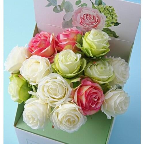 32pcs/pack plastic cloth rose flower gel pen school office stationery wedding girls birthday party mothers day gift sign pen