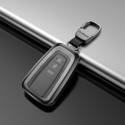 Car Key Case For Toyota CHR C-HR Prado Camry Avalon Prius Corolla RAV4 2018 2019 2020 Avalon Keychain Key Holder Cover Shell