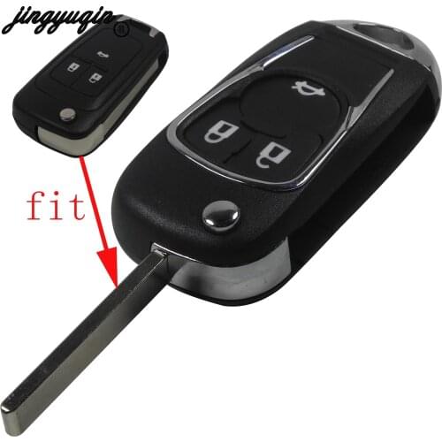 Modification Flip Folding Key Shell for Chevrolet Cruze Camaro Sonic Volt Equinox Remote Key Case Keyless Fob 3 Button