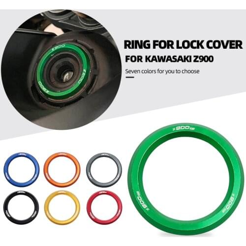 FOR Kawasaki Z900RS 2017-2020 Aluminum Motorcycle Engine Start Stop Ignition Key Ring Surround Ring Ignition Key Ring Sticker