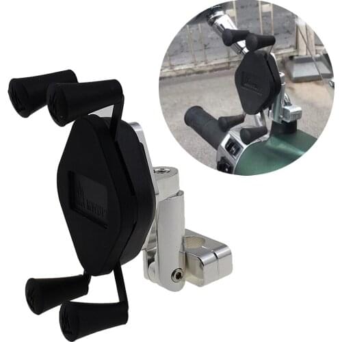 For Vespa LX LXV 150 250 GTS300 GTV Sprint Primavera 150 Metal Motorcycle Rearview Mirror Cell Phone Holder navigation bracket