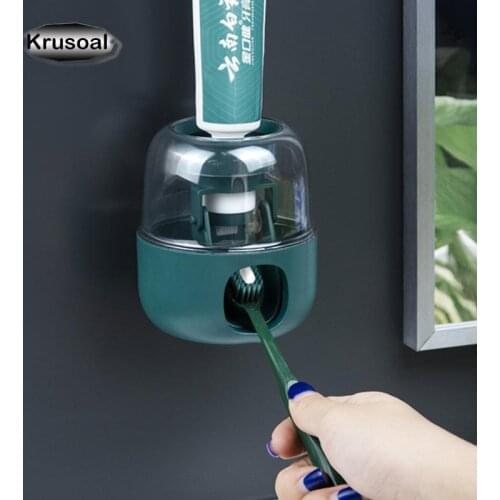 Children And Adults Dual-Use Environmentally Friendly Toothpaste Dispenser Squeezer Toothpaste Holder Bathroom Accessories Set