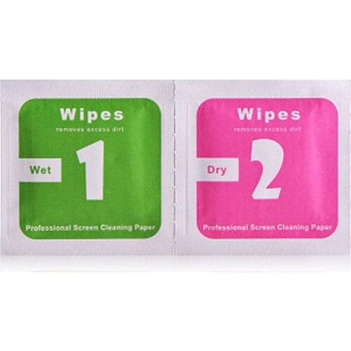 ECos 100Pcs/Lot Camera Lens Cleaning Cloth LCD Screens Dust Removal Wet Dry Wipe Paper #251001