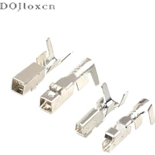 H62 18AWG 1.0/1.6mm Automotive Connectors Female Wiring Terminal Brass Tinned Plug DJ625-1.0A/50535-9001/DJ621-1.6A