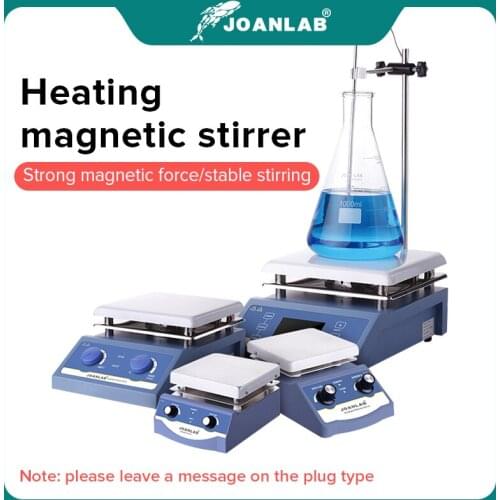 JOANLAB Heating Magnetic Stirrer Hot Plate Lab Stirrer Digital Display Magnetic Mixer Lab Equipment 1L 3L 5L 220v With Stir Bar