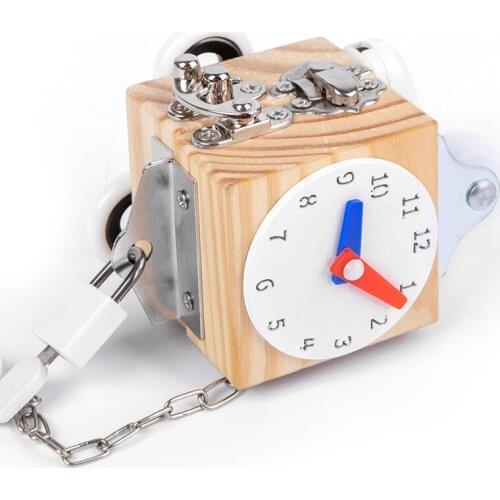 Montessori Busy Blocks Tools Of Life Compass Educational Wooden Toys For Kids ChildS Gift Preschool Fun Early Education