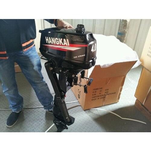 Hangkai 4.0HP 4.9KW water cooled powerful outboard motor gasonline boat engine 2 stroke