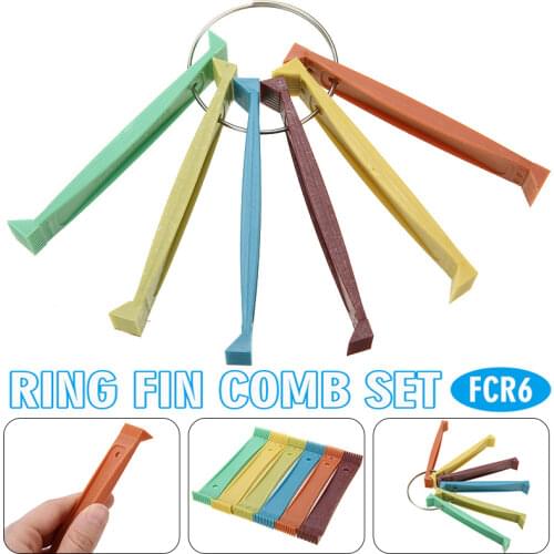 FCR6 Ring Fin Comb Tool Set Cleaning Brush Coil Condenser Brush For Air Conditioner Coil Straighten Evaporator