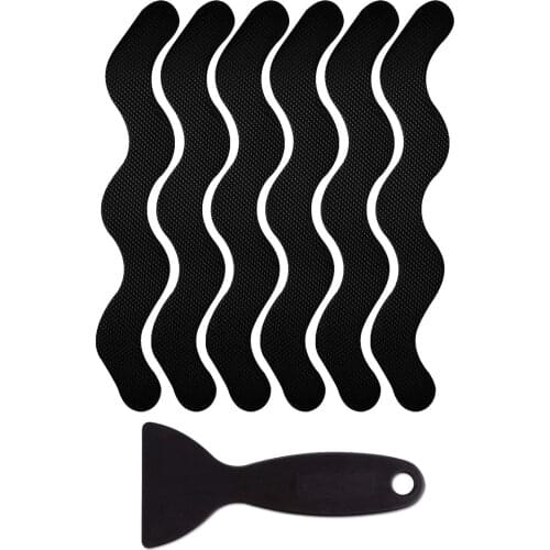 Anti Slip Stickers Adhesive Decals Safety Bathtub Strips Anti Slip Tape For Bath Tub Bathroom 24pcs With Silica Gel Scraper