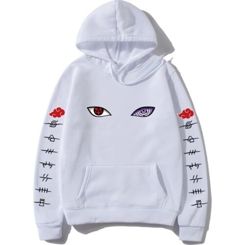 NEW Harajuku Anime Hoodies Women Men Uchiha Uzumaki Hatake Eyes Printing Pullover Sweatshirt Hip Hop Streetwear Ms Brand Tops