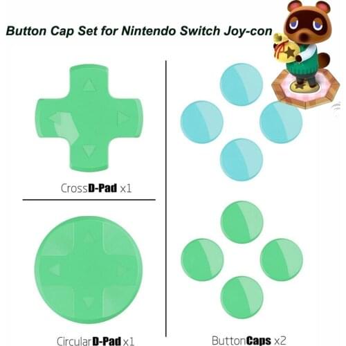 New Cross Circular D-Pad Button Cap Set for Nintendo Switch Joy-con ABXY Sticker Button Caps Cover For NS NX