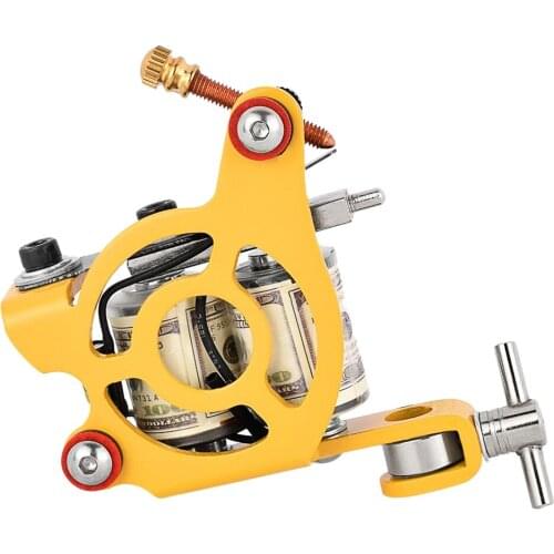 Professional 10 warp Coil Tattoo Machine Gun for Body Art Liner Shade Permanent Make Up Supply