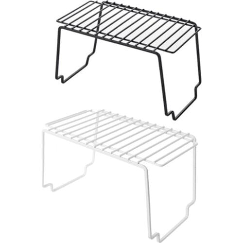 Stackable Kitchen Cabinet Counter Top Pantry Shelf Under Sink Organizer Spice Rack Storage Rack For Dinnerware Cookware Bathroom