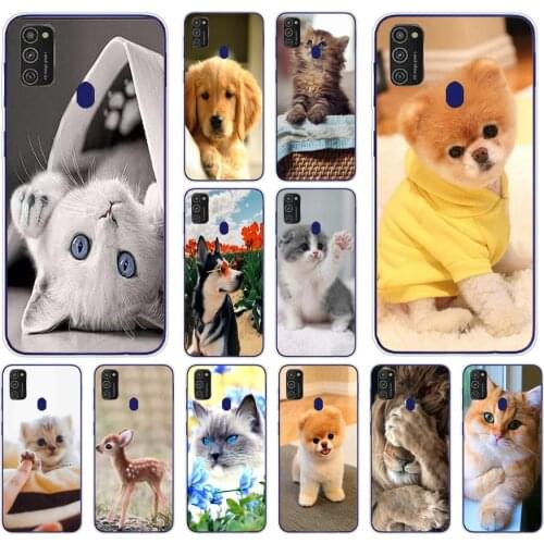 44AS Cute animals Silicone case for Samsung Galaxy M11 M 11 M21 M 21 cover funda