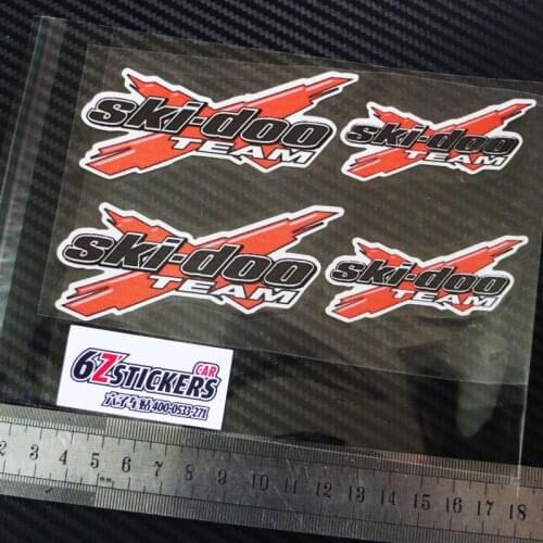 Sixsub SKI-DOO Team X 4 PACK bonus vinyl vehicle window sticker graphics Reflective stickers decals waterproof sunscreen