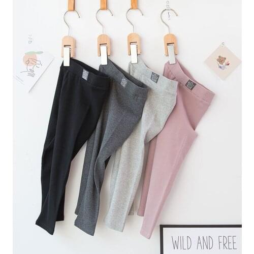 Girls Slim Sport Leggings 2021 Spring/Autumn Childrens Stretch Outer Wear Kids Pants Girls Sports Pants Student Sweatpants