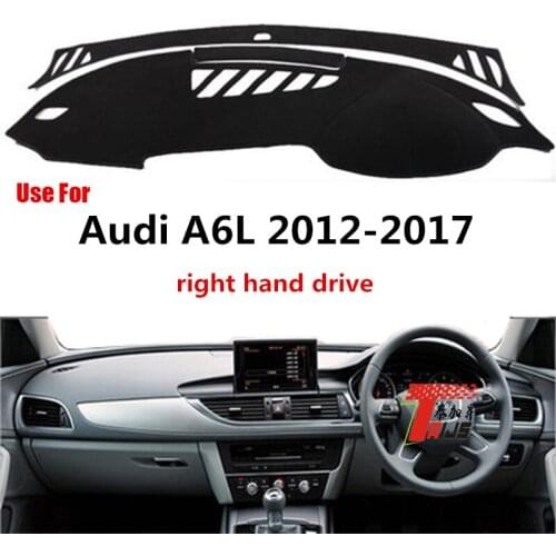 TAIJS Factory 3 Colors Car Dashboard Cover Classic Mat Fit for Audi A6L 2012 2013 2014 2015 2016 2017 Right Hand Drive