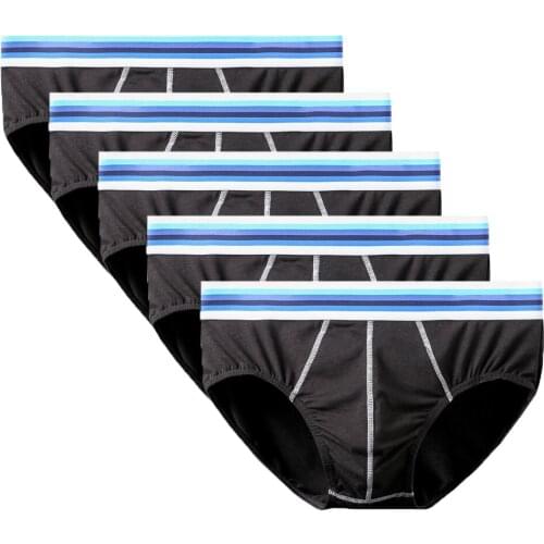 5pcs/lot Sexy Briefs Men Slip Underwear Pouch Mens Shorts Beltted Short Colorful Breathable Solid Flexible Briefs Underpants