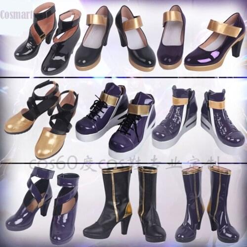 LOL KDA K/DA Group Kaisa Ahri Akali Evelynn Cosplay Shoes Boots Adult For Women 2018 Hot Game