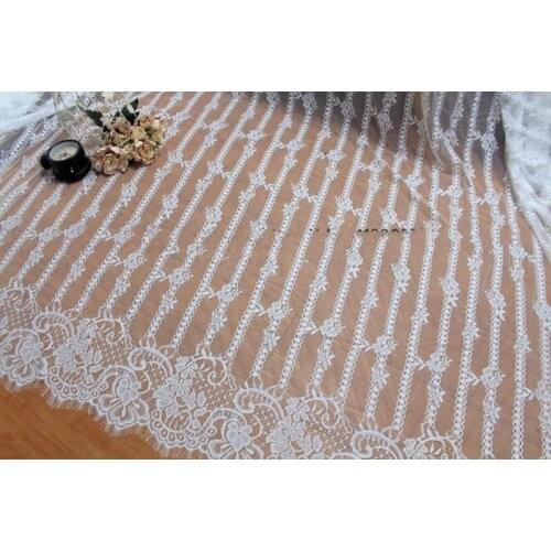 GLace 3M/Lot high quality thick yarn eyelash lace fabric DIY material fabric for dress skirt decoration Lace Fabric TX591