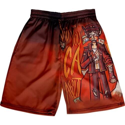 Fundy 3D Print Summer Holiday Women/Men Elastic Waist Japan Streetwear Shorts Streetwear Beach Shorts