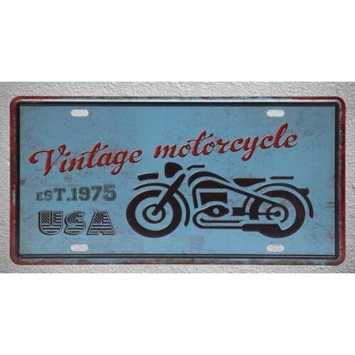 1 pc Motorcycle bike motorbike riding rider garage USA Tin Plates Signs wall man cave Decoration Metal Art Vintage Poster