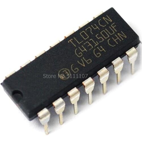 10PCS/LOT TL074CN DIP14 TL074 DIP DIP-14 Operational Amplifier IC