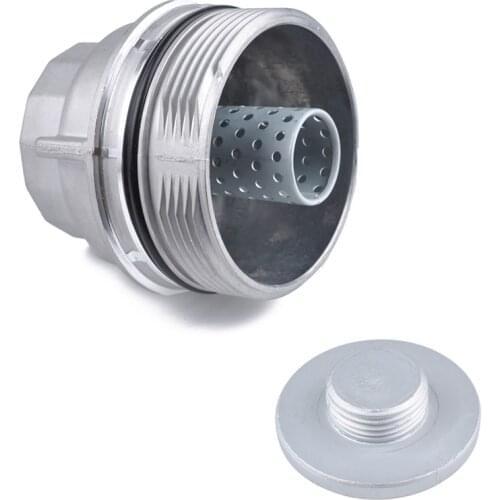 15620-31060 Oil Filter Housing Cap Assembly + 15643-31050 Plug for Toyota Lexus Sienna RAV4 Venza Camry