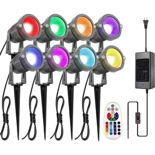 5W COB LED Light Spot Lamp 12V Outdoor Landscape Wall Yard Lawn Lights Spotlights Fixture for Garden Steps Path Spot Lighting