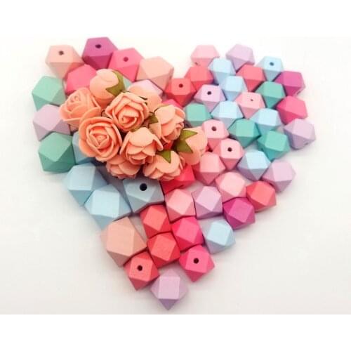 10Pcs 15/20mm Mixed Loose Beech Space Beads Jewelry Making Bracelet Charm Needlework Accessory Jewelry Finding Wooden Beads DIY