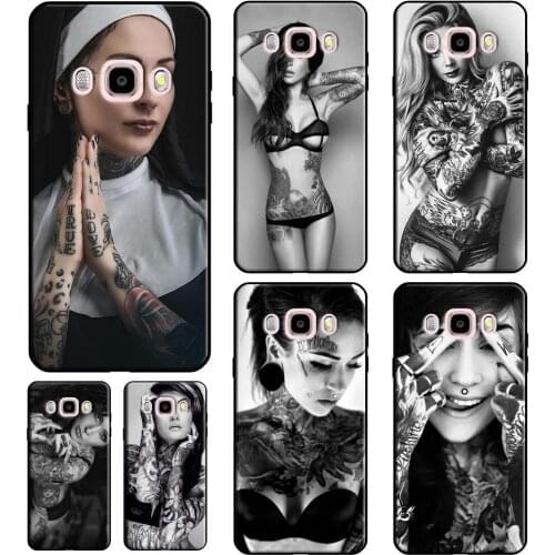 Sexy sleeve tattoo girl Phone Case For Samsung Galaxy J3 J1 J5 J7 2016 A3 A5 2017 A6 A8 Plus A7 A9 J8 J4 J6 2018