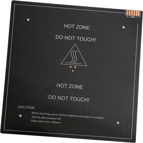 Black Hot Bed 24V Aluminum Heated Bed Platform 235x235x3mm for ENDER-3/ENDER-3S/ENDER-3 Pro 3D Printer