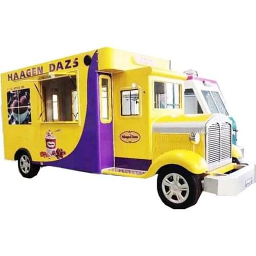 Food Truck Festival Trends High Configuration Catering Trailer Electric Mobile Food Cart for Snack Coffee Hot Dog Bubble Tea