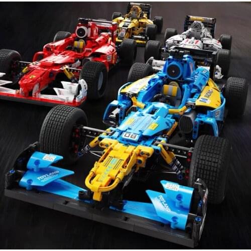 Creator Expert Famous RSR Super Racing Car F1 GTE Sports Vehicle Building Blocks Moc Model Modular Bricks Technical Kid Toys