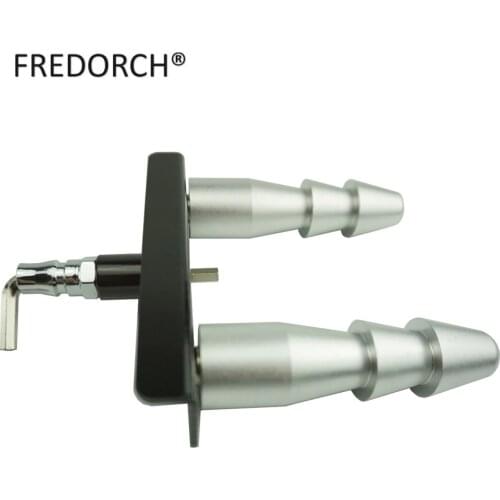 Silver Color Double Vac-u-Lock Dildos Holder,Distance Adjustable,Quick Connector,Secure and Robust,Sex Machine Accessories