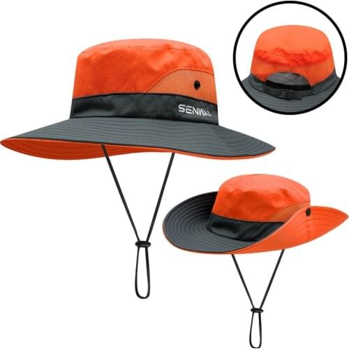 New Couples Outdoor Hat Women Summer Quick Dry Fisherman Sun Hat Men Joker Collapsible Climbing Big Wide Brim Bucket Hats