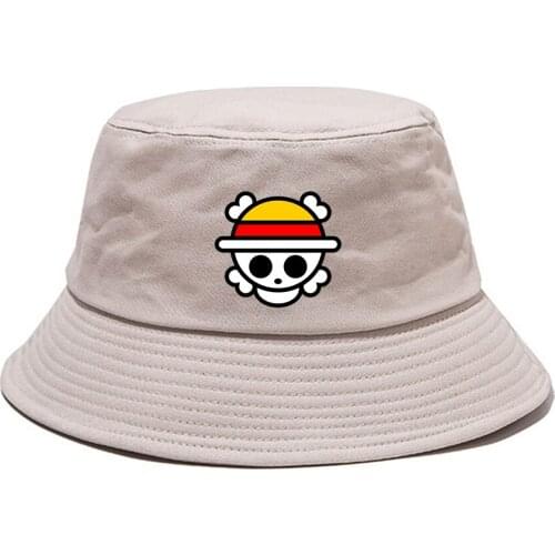 Anime One Piece Bucket Hat Fisherman Hat Teenger Casual Boonie Hat Student Outdoor Cap Summer Sun Cap Beach Hat Hip Hop Cap