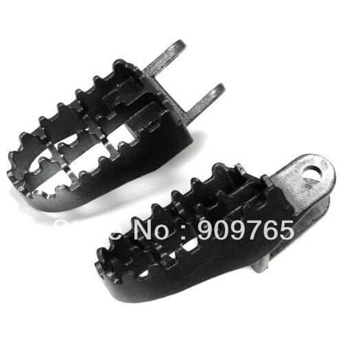 Pair STEEL FOOT PEGS FOOTPEGS for Honda CR80 XR250 XR350R XR400 XR600R XR650R XR650L 80 250 400 600 RW 650 RY