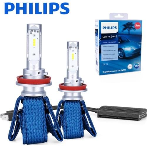 Philips H4 H7 H8 H11 led H16 9005 9006 9012 HB3 HB4 H1R2 LED Bulb lamps LED far Ultinon Essential Car headlight 6000K Fog Lights