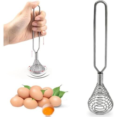 Spring Coil Whisk Wire Whip Cream Egg Beater Gravy Mixer Kitchen Cooking Tool