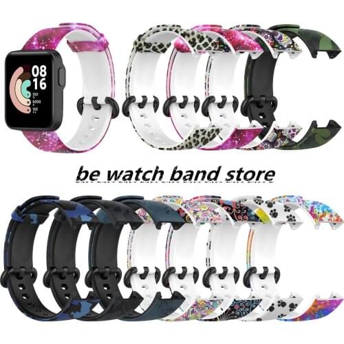 Silicone Printed Band Strap For Xiaomi Watch Lite/For Redmi Watchstrap Replacement Waterproof Bracelet Smart Accessories