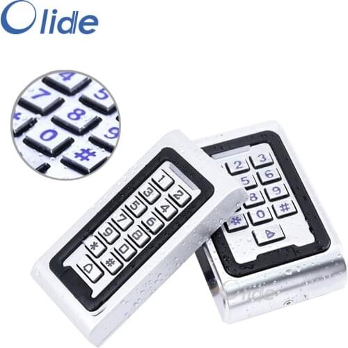Access Control System KeyPad For Electric Door,Waterproof IC Card Reader DC 12V