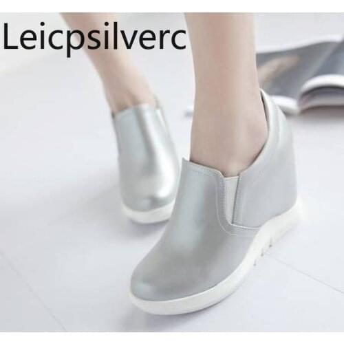 Pumps Spring and autumn new style fashion Elastic band Round head Shallow mouth Increased internal Womens shoe 34-39