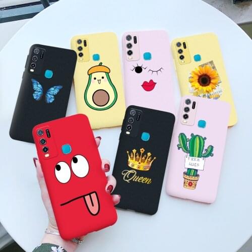 For Vivo Y30 Y50 Y 30 Y 50 Case 2020 6.47" Cute Patterned Shockproof Soft TPU silicone Back Cover Phone Cases For Vivo Y50 Case